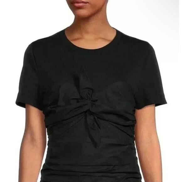 Tanya Taylor Dress Peyton Knot Mini Retro Black Size XL - Picture 4 of 15